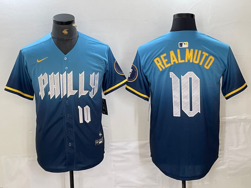 Men's J.T. Realmuto Philadelphia Phillies Blue 2024 City Connect Player Jersey