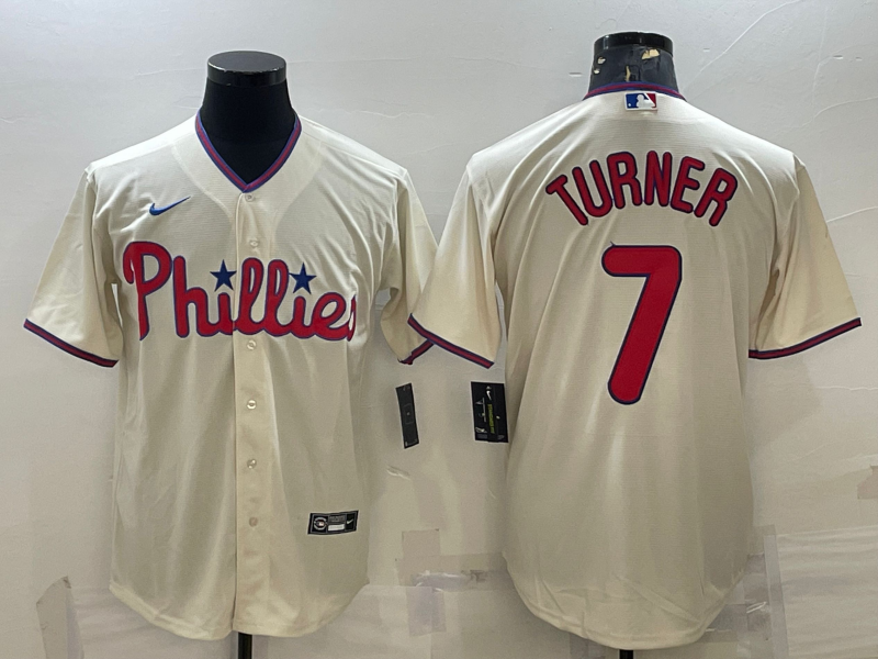 Men's Trea Turner Philadelphia Phillies Player Jersey
